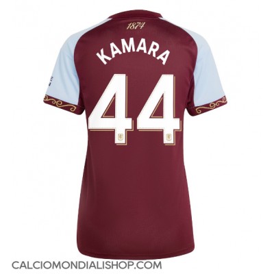 Maglie da calcio Aston Villa Boubacar Kamara #44 Prima Maglia Femminile 2025-26 Manica Corta Maglie da calcio Aston Villa Boubacar Kamara #44 Prima Maglia Femminile 2025-26 Manica Corta